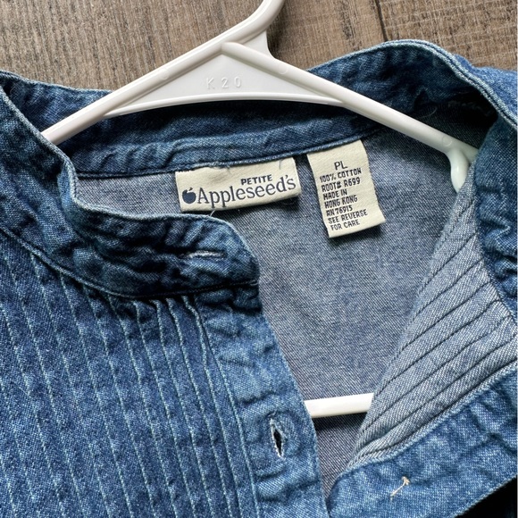 Vintage denim midi dress with pockets PL - Picture 5 of 9